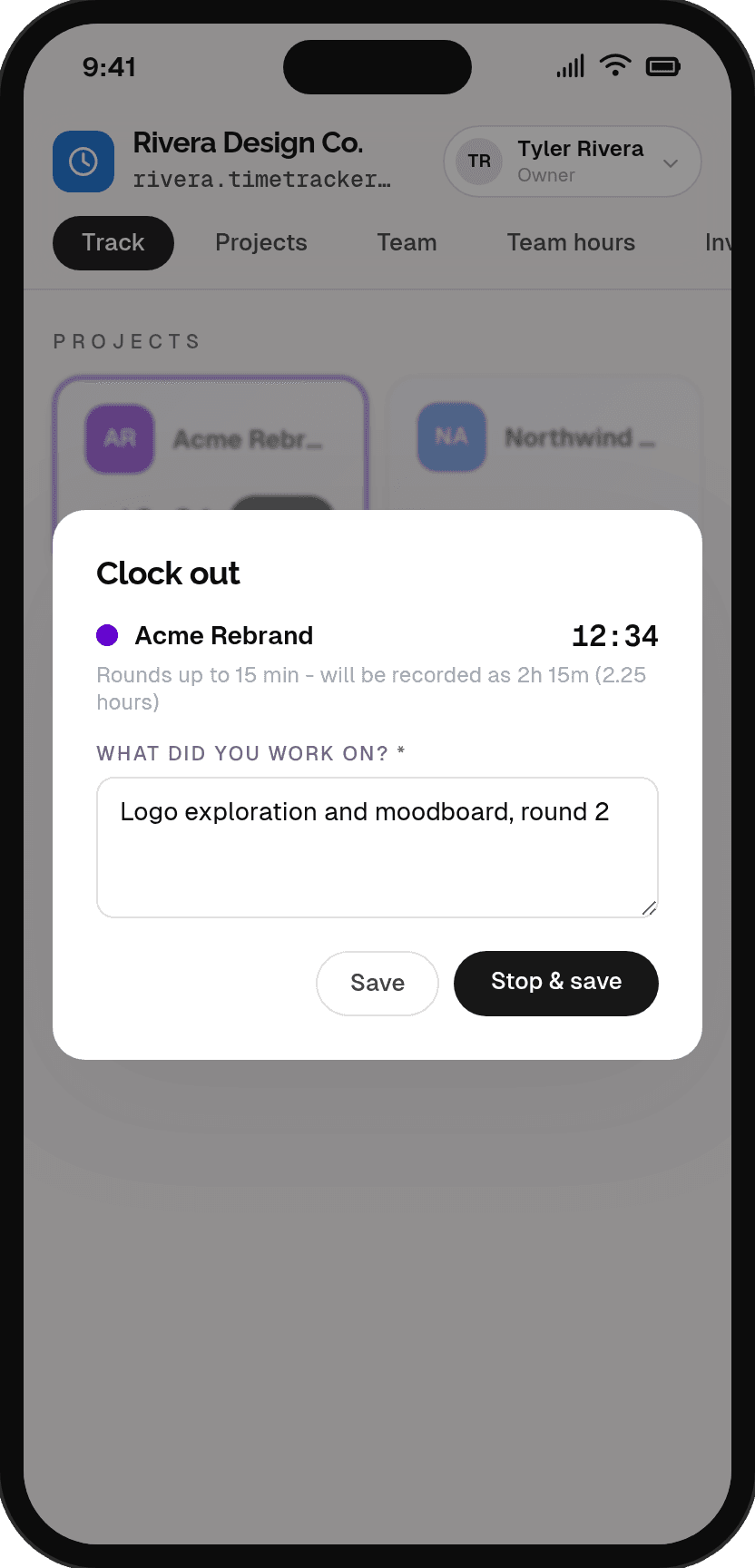 Honest clock-out